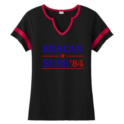 Reagan Bush 84 Ladies Halftime Notch Neck Tee