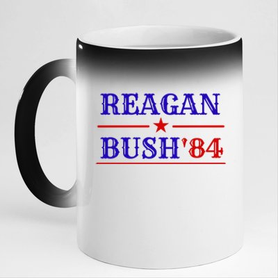 Reagan Bush 84 11oz Black Color Changing Mug