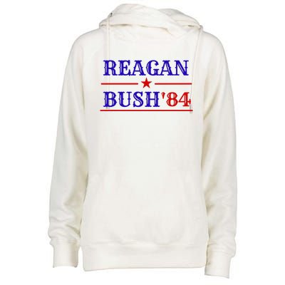 Reagan Bush 84 Womens Funnel Neck Pullover Hood