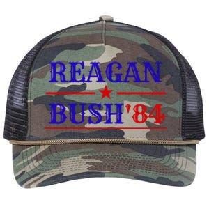 Reagan Bush 84 Retro Rope Trucker Hat Cap