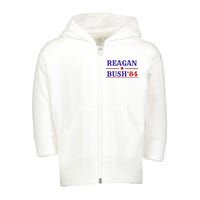 Reagan Bush 84 Toddler Zip Fleece Hoodie