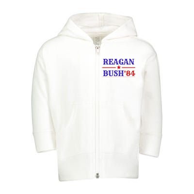 Reagan Bush 84 Toddler Zip Fleece Hoodie