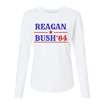 Reagan Bush 84 Womens Cotton Relaxed Long Sleeve T-Shirt