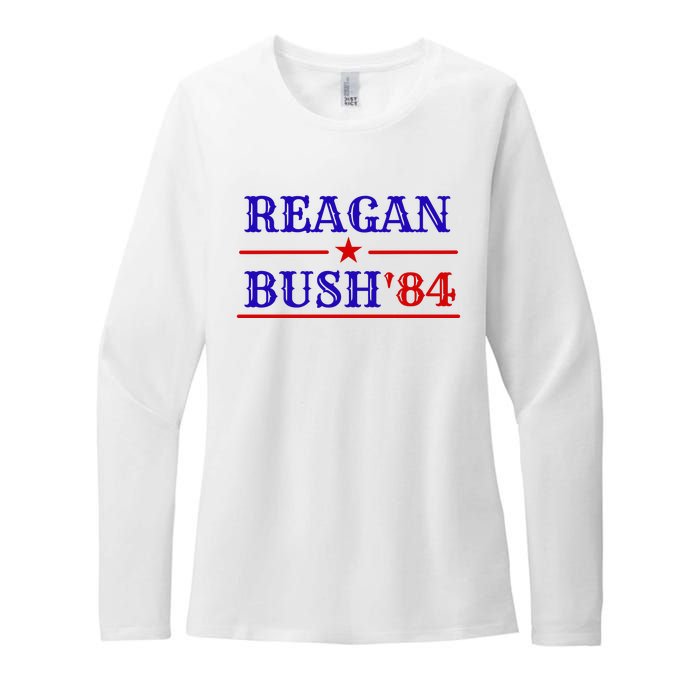 Reagan Bush 84 Womens CVC Long Sleeve Shirt