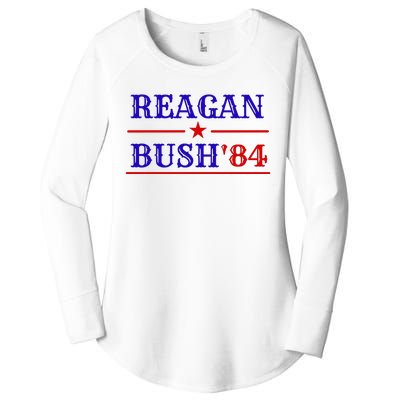 Reagan Bush 84 Women's Perfect Tri Tunic Long Sleeve Shirt