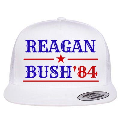 Reagan Bush 84 Flat Bill Trucker Hat