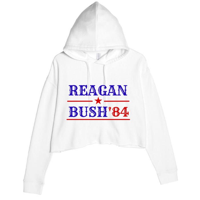 Reagan Bush 84 Crop Fleece Hoodie