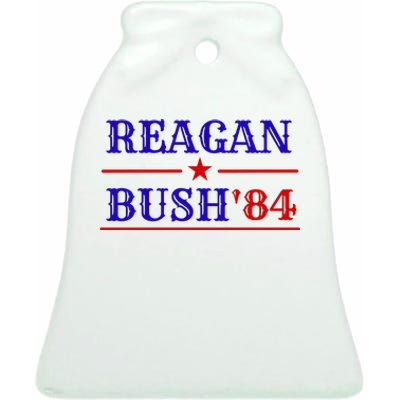 Reagan Bush 84 Ceramic Bell Ornament