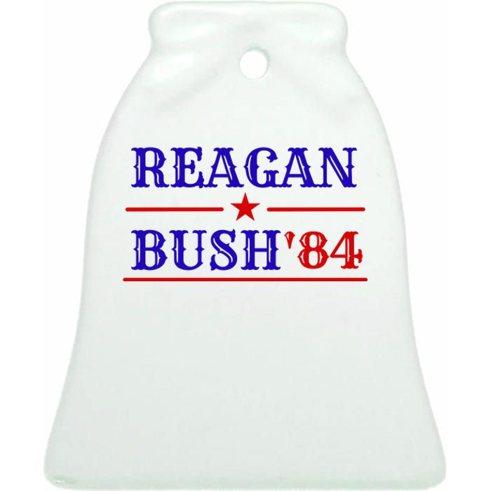 Reagan Bush 84 Ceramic Bell Ornament