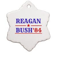 Reagan Bush 84 Ceramic Star Ornament