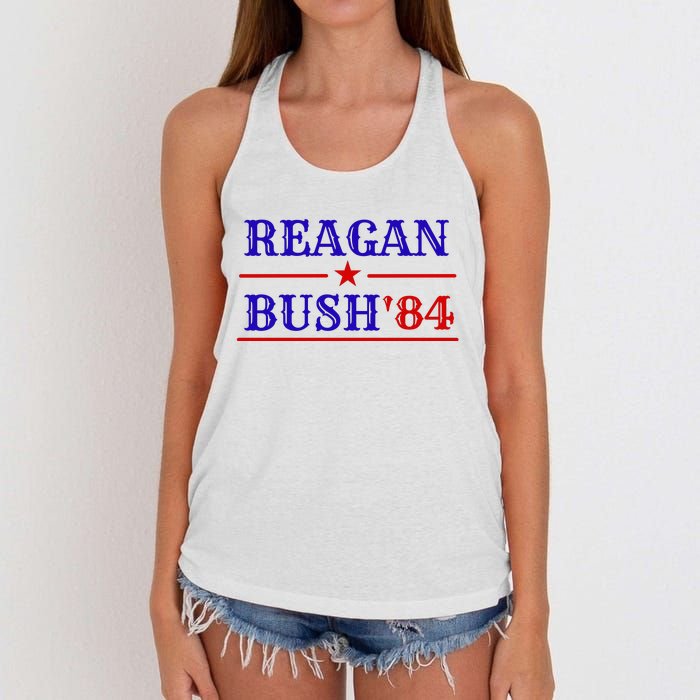 Reagan Bush 84 Women's Knotted Racerback Tank