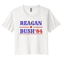 Reagan Bush 84 Women's Crop Top Tee