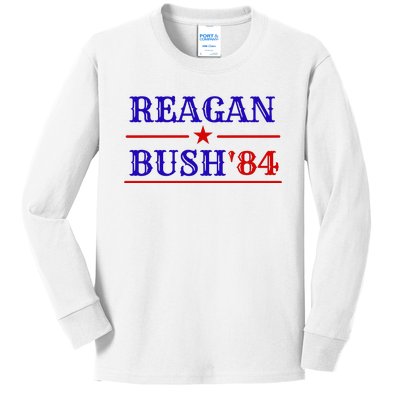 Reagan Bush 84 Kids Long Sleeve Shirt