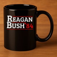 Reagan Bush 84 11oz C Handle Ceramic Mug