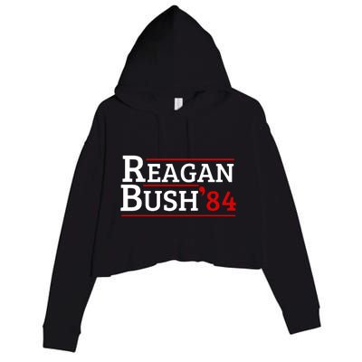 Reagan Bush 84 Crop Fleece Hoodie