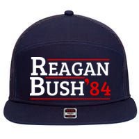 Reagan Bush 84 7 Panel Mesh Trucker Snapback Hat