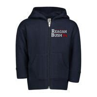 Reagan Bush 84 Toddler Zip Fleece Hoodie