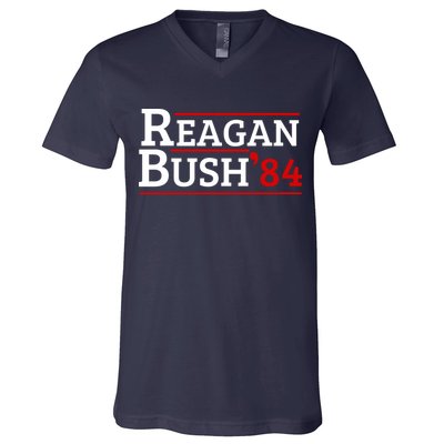 Reagan Bush 84 V-Neck T-Shirt