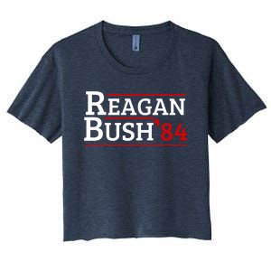 Reagan Bush 84 Women's Crop Top Tee