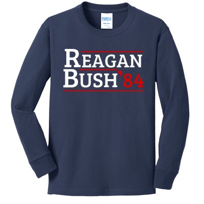 Reagan Bush 84 Kids Long Sleeve Shirt