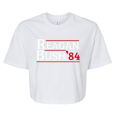 Reagan Bush 84 Bella+Canvas Jersey Crop Tee