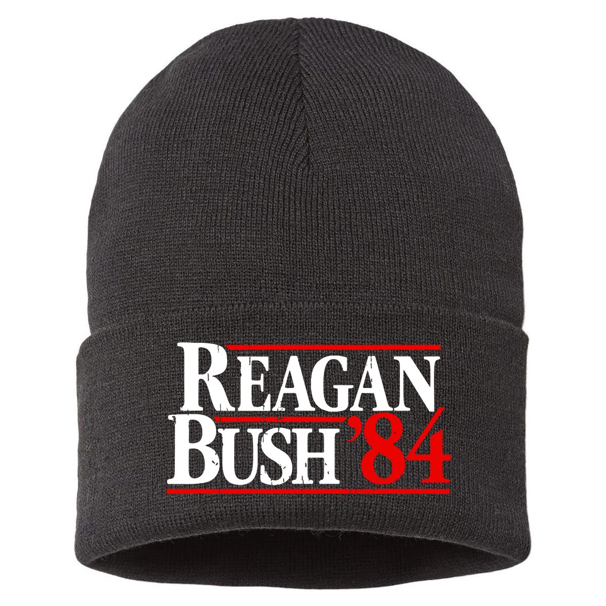 Reagan Bush 84 Vintage Sustainable Knit Beanie