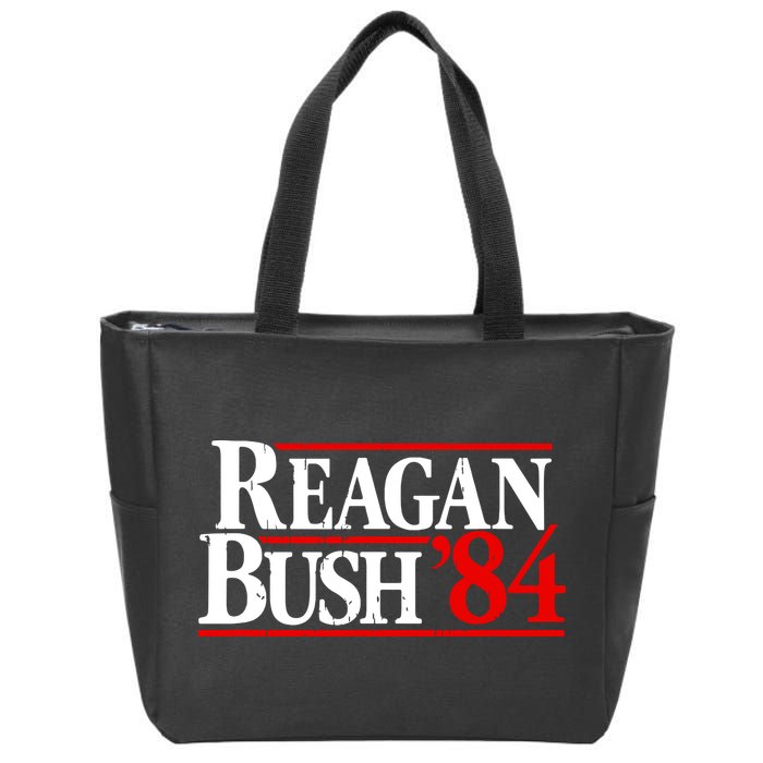 Reagan Bush 84 Vintage Zip Tote Bag