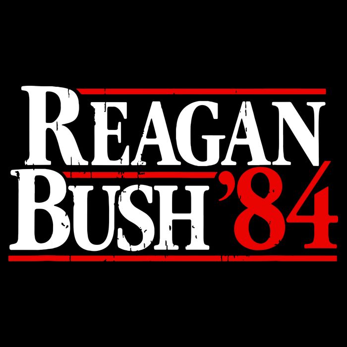 Reagan Bush 84 Vintage Zip Tote Bag