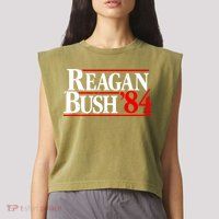 Reagan Bush 84 Vintage Garment-Dyed Women's Muscle Tee