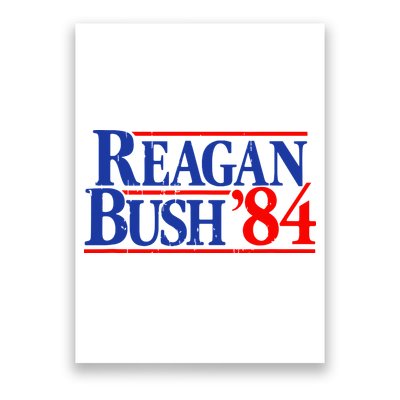 Reagan Bush 84 Vintage Poster