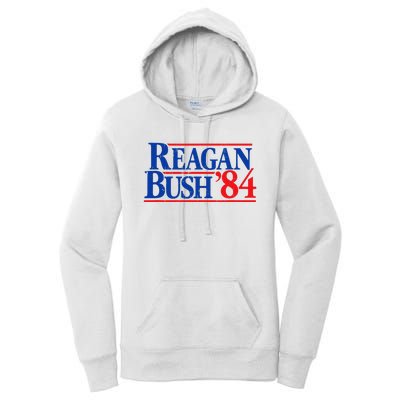 Reagan Bush '84 Vintage Republican Women's Pullover Hoodie