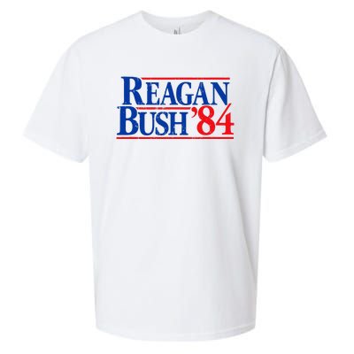 Reagan Bush 84 Vintage Republican Sueded Cloud Jersey T-Shirt