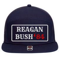 Reagan Bush 84 7 Panel Mesh Trucker Snapback Hat