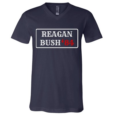 Reagan Bush 84 V-Neck T-Shirt