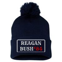 Reagan Bush 84 Pom Pom 12in Knit Beanie