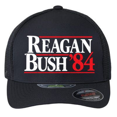 Reagan Bush 84 Flexfit Unipanel Trucker Cap