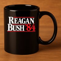 Reagan Bush 84 11oz C Handle Ceramic Mug