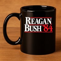 Reagan Bush 84 11oz C Handle Ceramic Mug