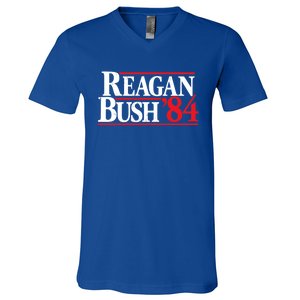 Reagan Bush 84 V-Neck T-Shirt