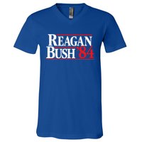 Reagan Bush 84 V-Neck T-Shirt