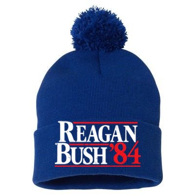 Reagan Bush 84 Pom Pom 12in Knit Beanie