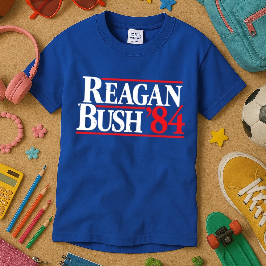 Reagan Bush 84 Kids T-Shirt