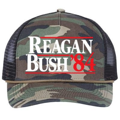 Reagan Bush 84 Retro Rope Trucker Hat Cap