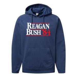 Reagan Bush 84 Performance Fleece Hoodie