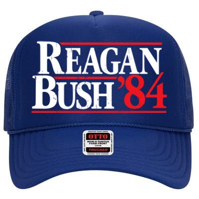 Reagan Bush 84 High Crown Mesh Back Trucker Hat