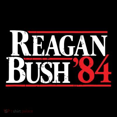 Reagan Bush 84 Vintage Republican T-Shirt