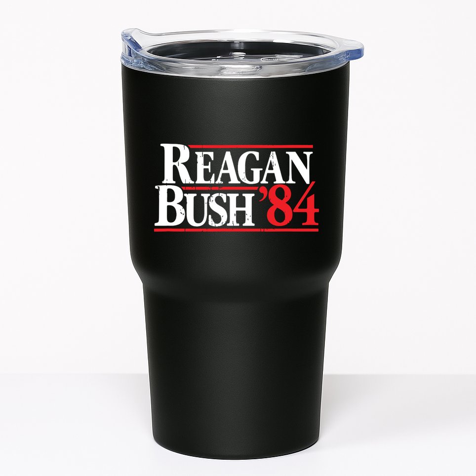 Reagan Bush 84 Vintage Republican Tumbler