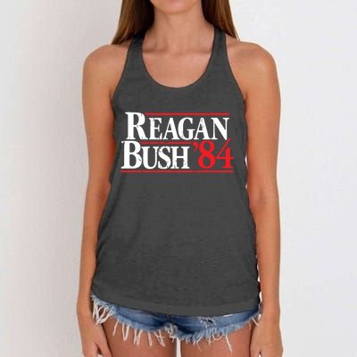 Reagan Bush 84 Vintage Republican Women's Knotted Racerback Tank