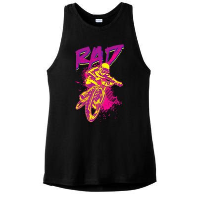 Rad Bmx 80s Ladies PosiCharge Tri-Blend Wicking Tank