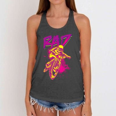 Rad Bmx 80s Women's Knotted Racerback Tank